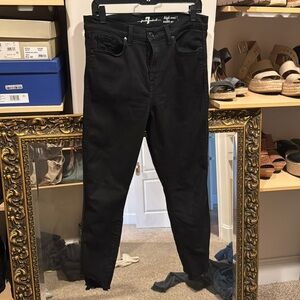 Seven for all Mankind black skinny ankle jean